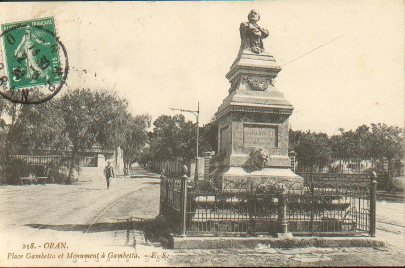 X ORAN PLACE GAMBETTA ET MONUMENT A GAMBETTA.jpg